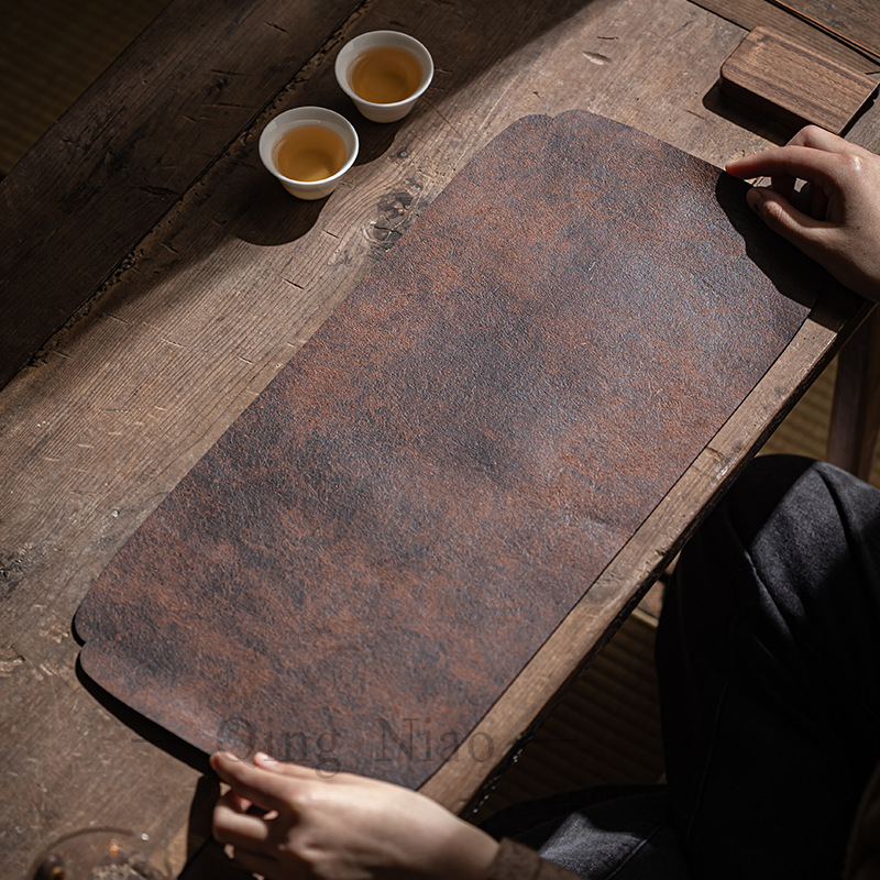 Desk Setup Minimalist - Tapis de thé rétro imperméable, 1