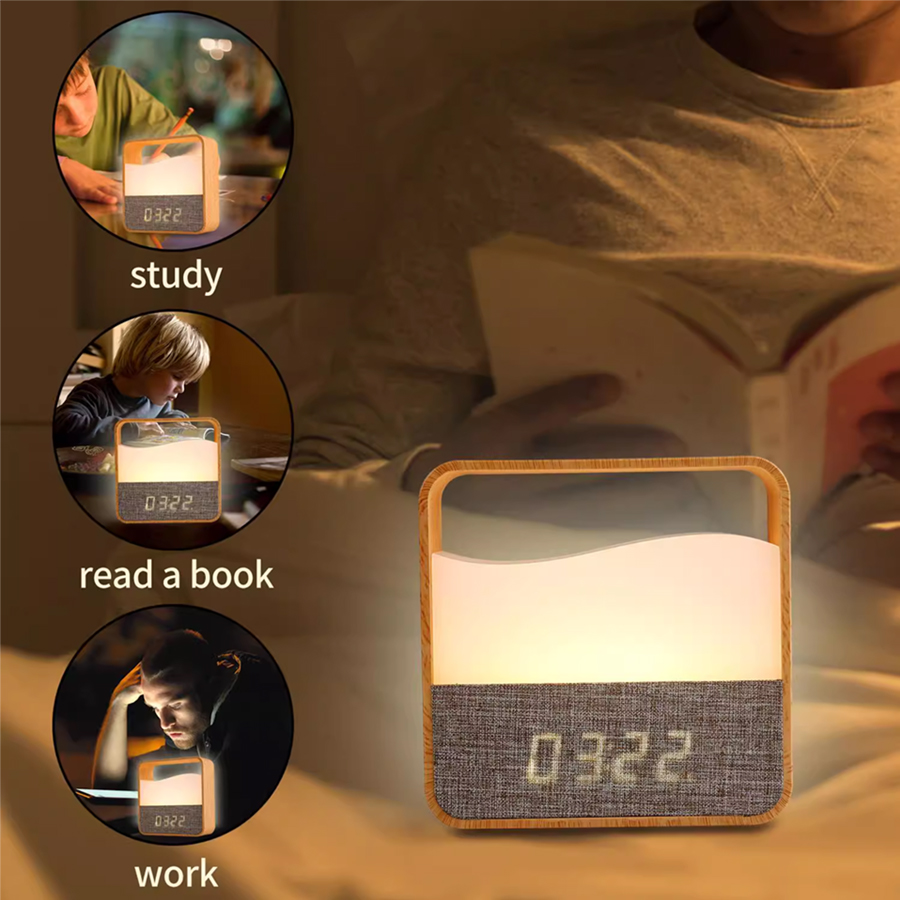 Veilleuse LED avec horloge num - Desk Setup Lamp avis et prix