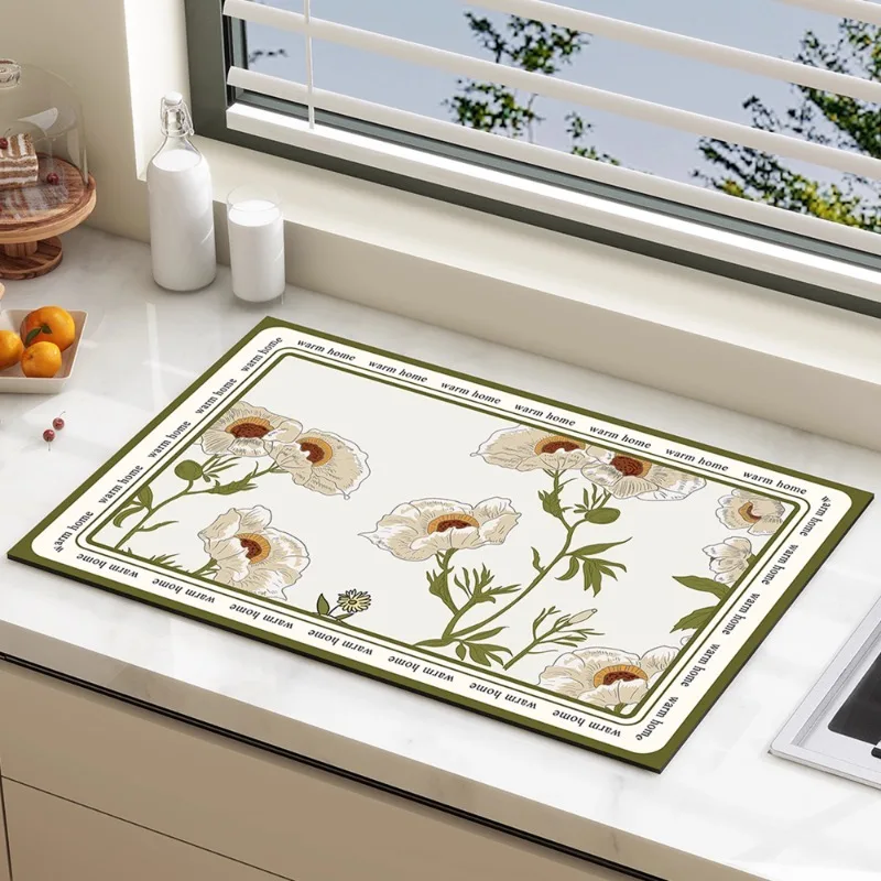 Tapis de séchage de la terre d - Desk Setup Minimalist avis et prix