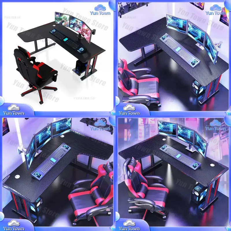Bureau d'ordinateur en forme d - Desk Setup L Shaped avis et prix
